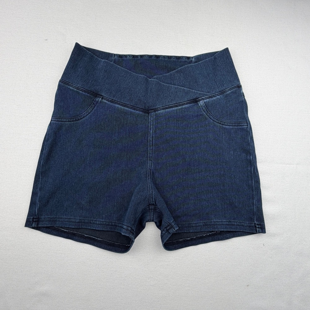 Halara Shorts Women Size S Dark Blue Good Crossover Waist Pull On